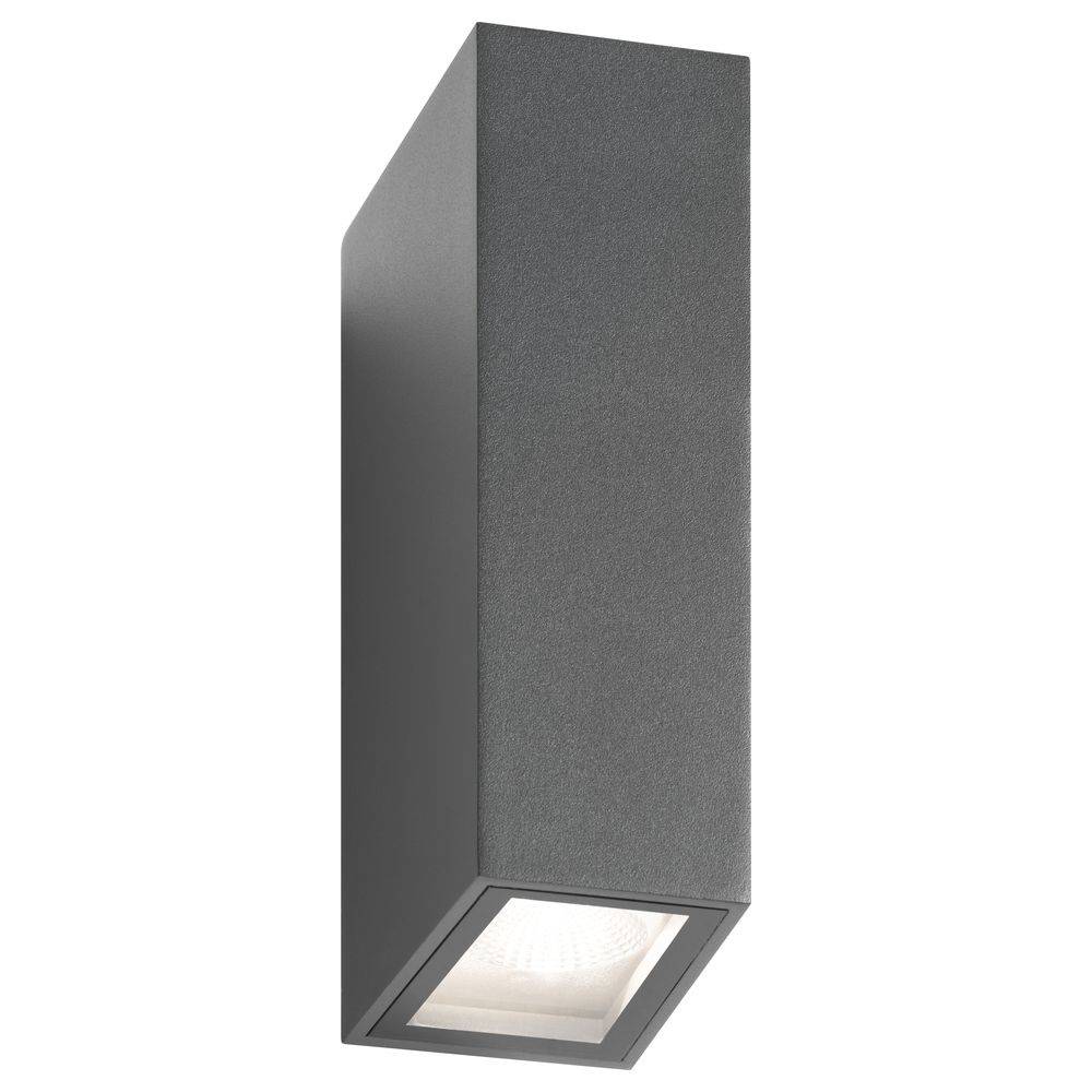 LCD LICHT CREATIV DESIGN - LED-Wandleuchte LB22 graphit 2x7.5W 2x600lm 3000K IP65