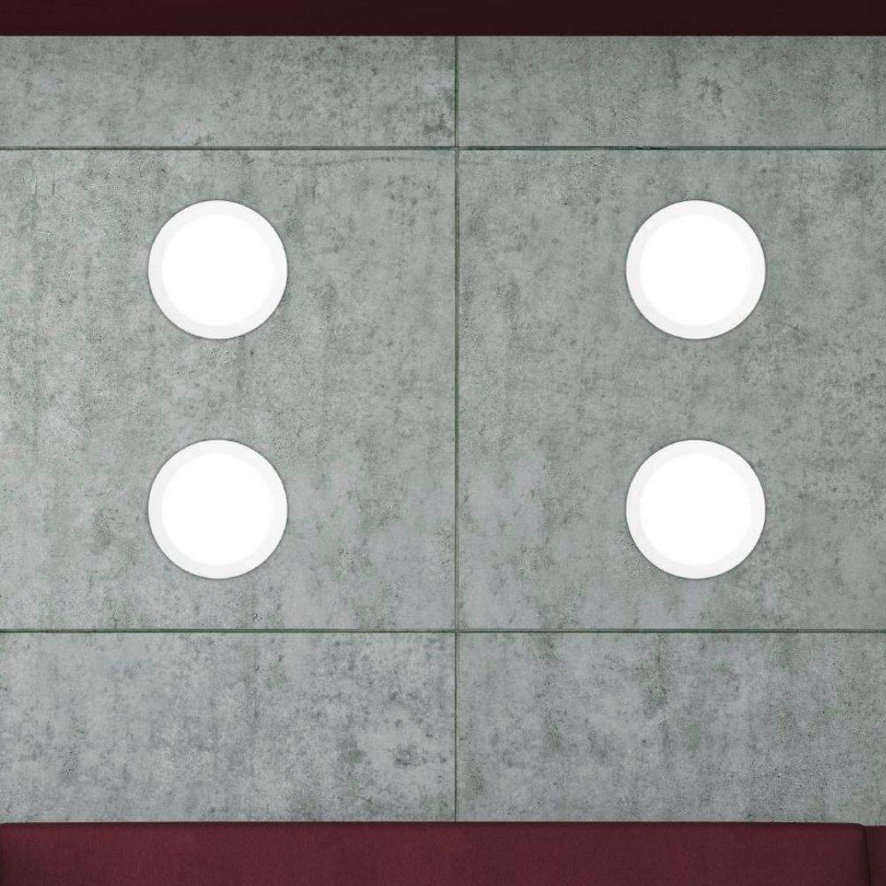 LED Einbauleuchte Fueva in Weiß 16,5W 2100lm IP44 216mm