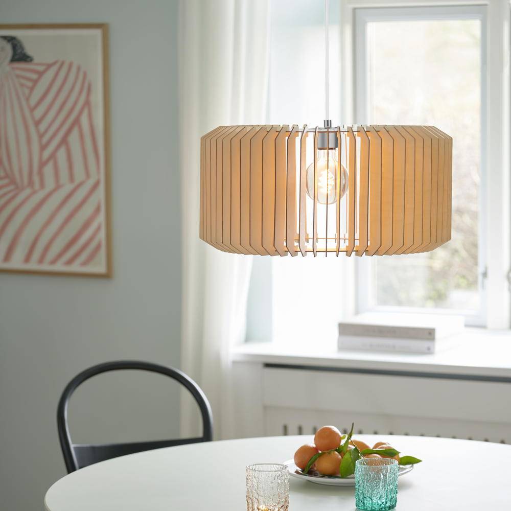 Pendelleuchte Asti 50 in Natur-hell E27