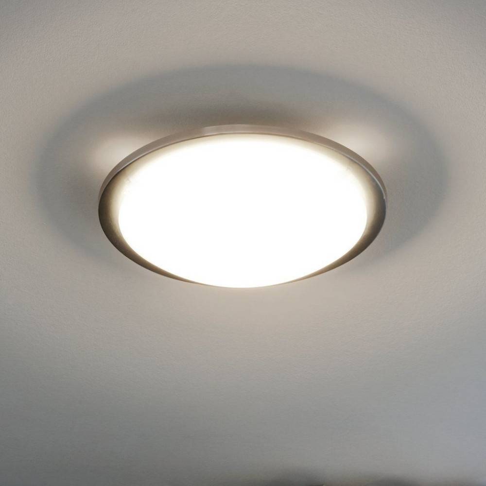 Deckenleuchte, 290mm, nickel-matt, satiniert