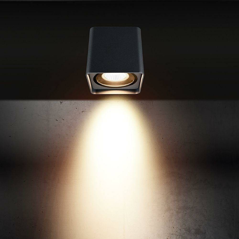 Deckenleuchte in Graphit GU10 IP54 eckig