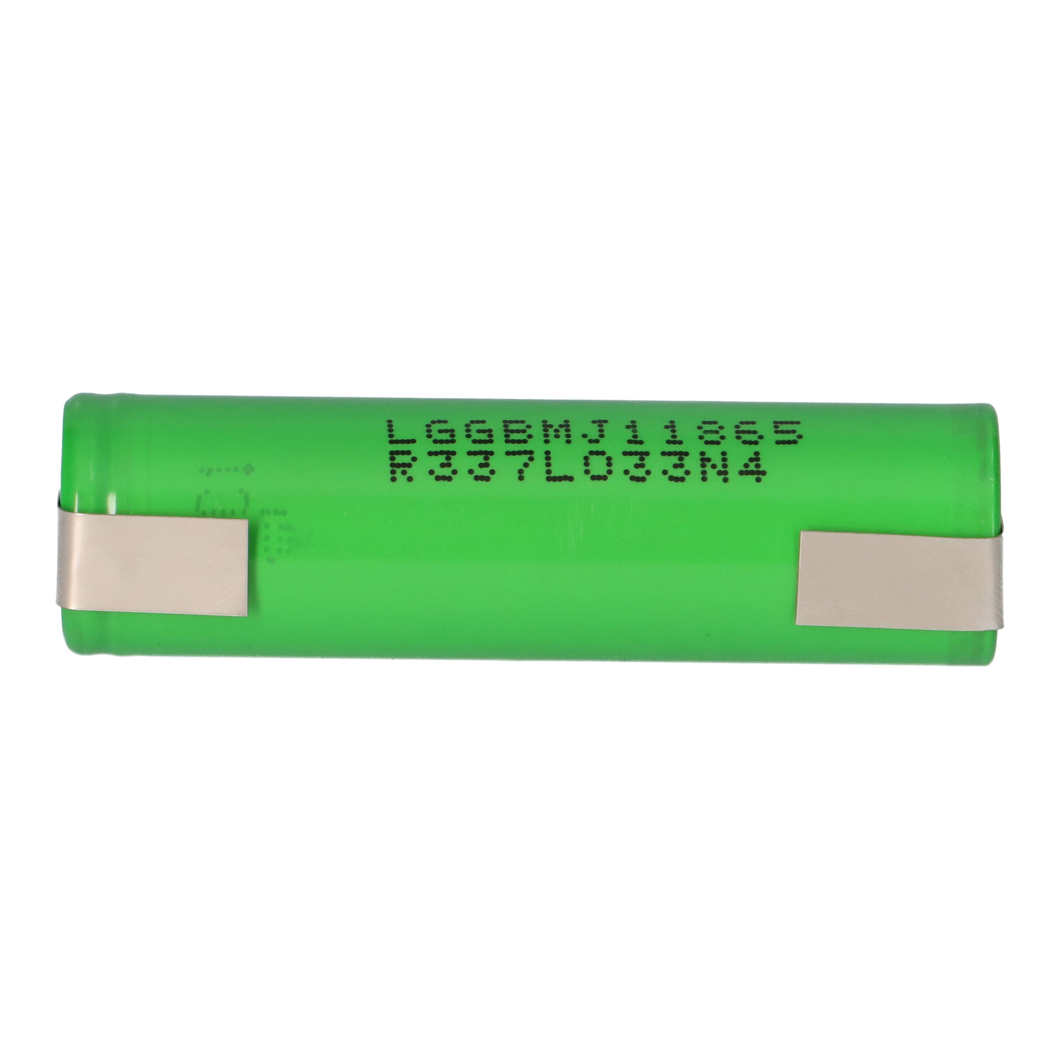Li-Ion Akku LG LGDBMJ11865 INR ICR 18650 MJ1 3500mAh 3,6V mit U-Lötfahne