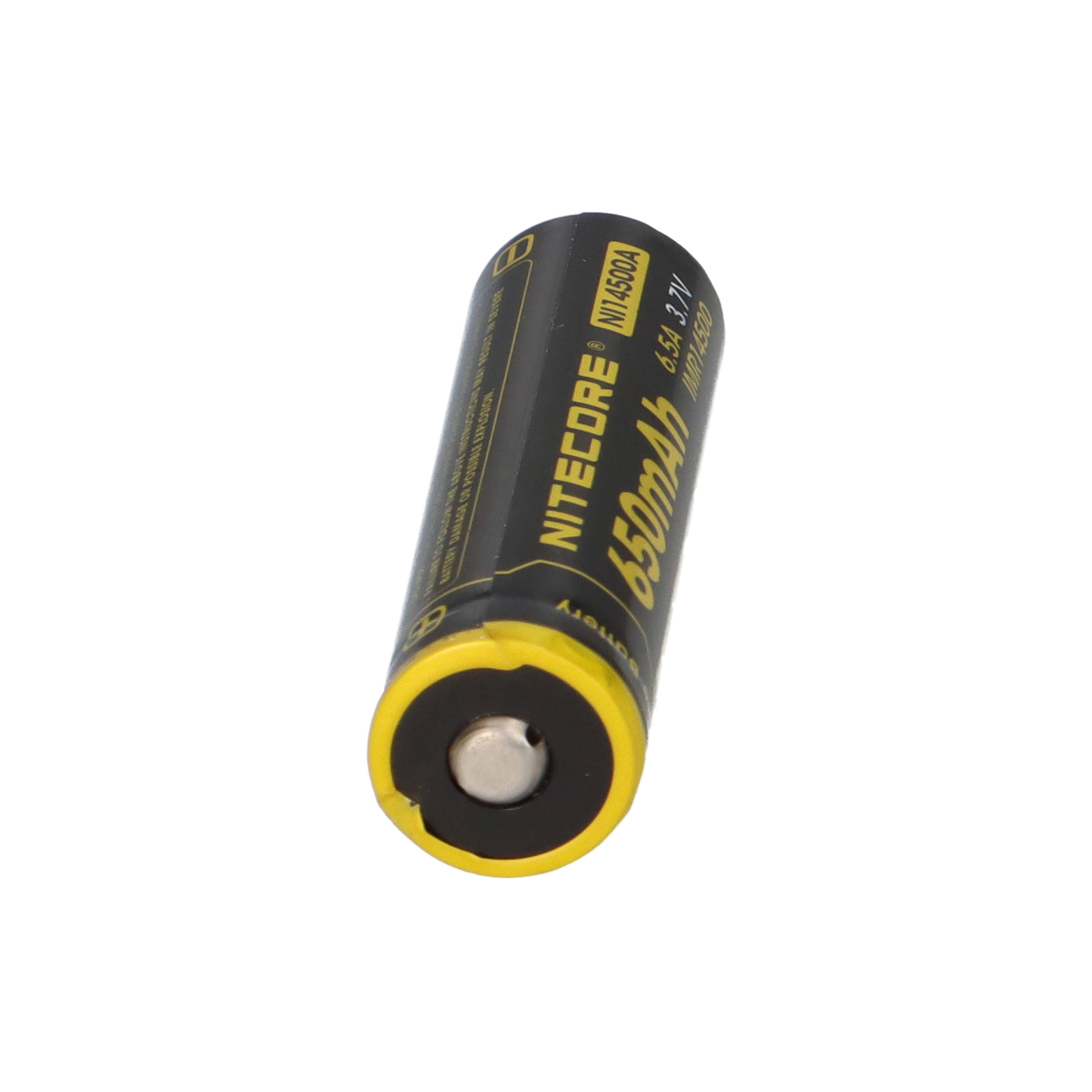 Nitecore Li-Ion Akku Typ 14500 IMR (NI14500A) 650 mAh AA
