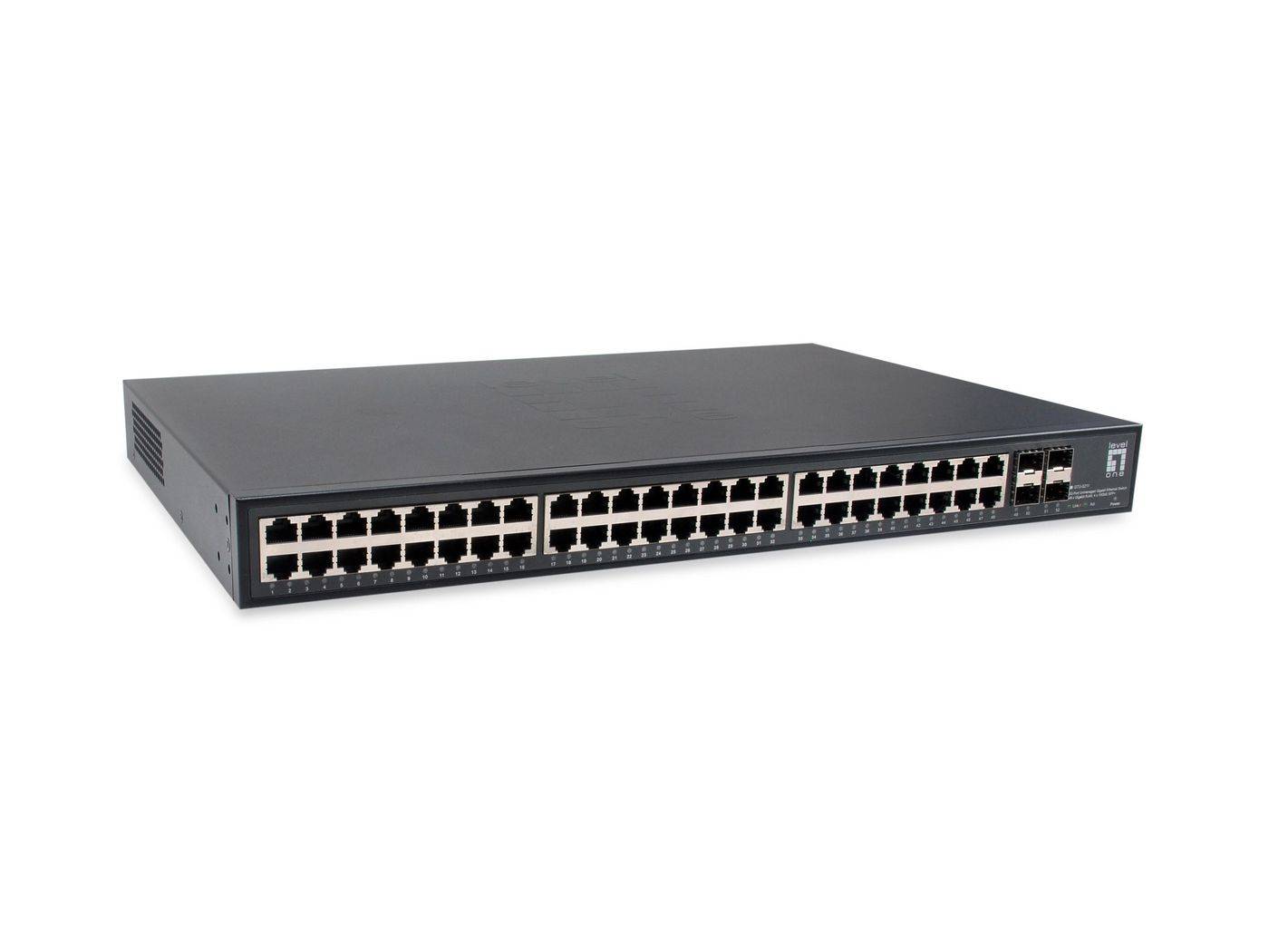 LevelOne Switch 48x GE GTU-5211 4x10GSFP+19" - Switch - Rack-Modul