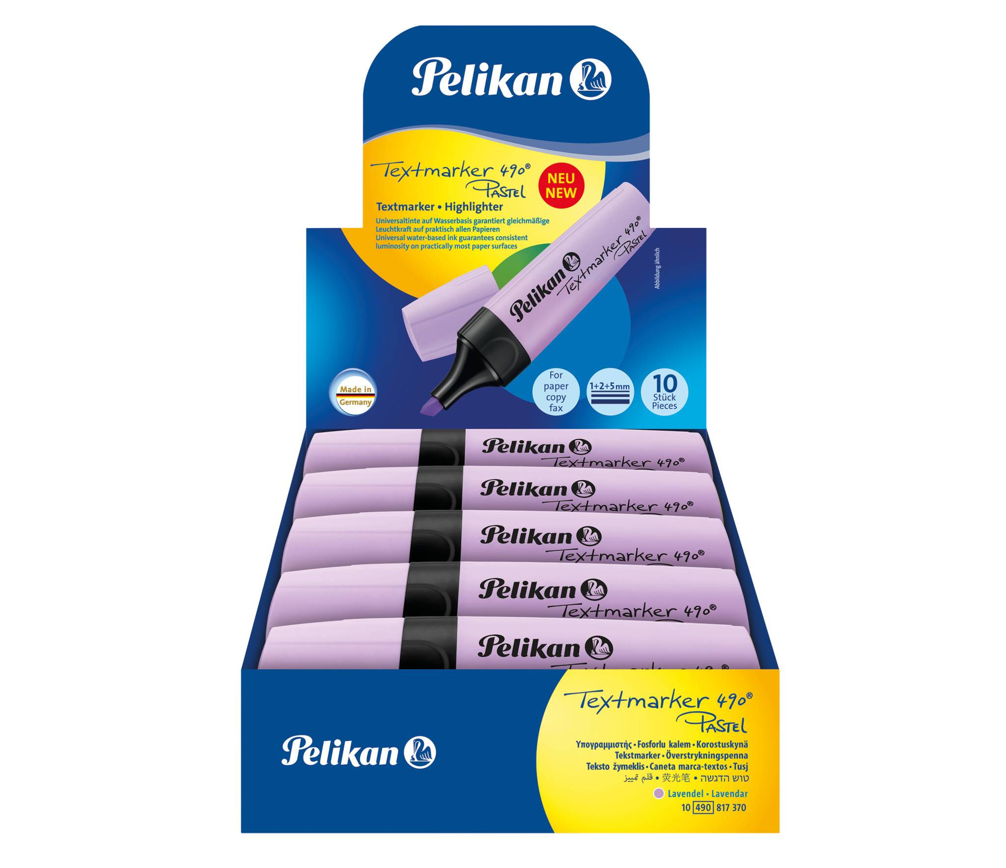 Pelikan 817370 - 10 Stück(e) - Violett - Meißel - Schwarz - Violett - Deutschland - Box