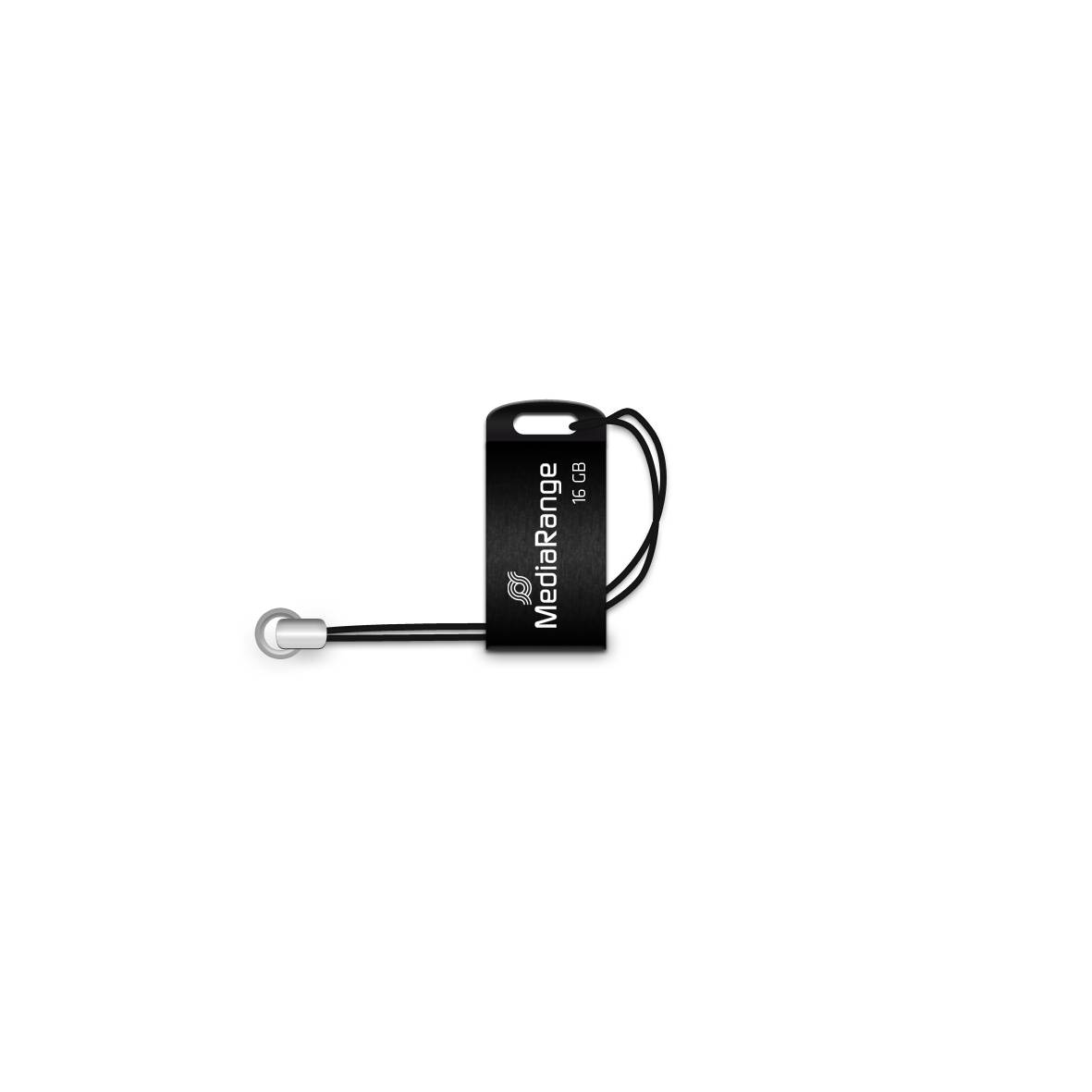 MEDIARANGE MR921 - 16 GB - USB Typ-A - 2.0 - 15 MB/s - Ohne Deckel - Schwarz