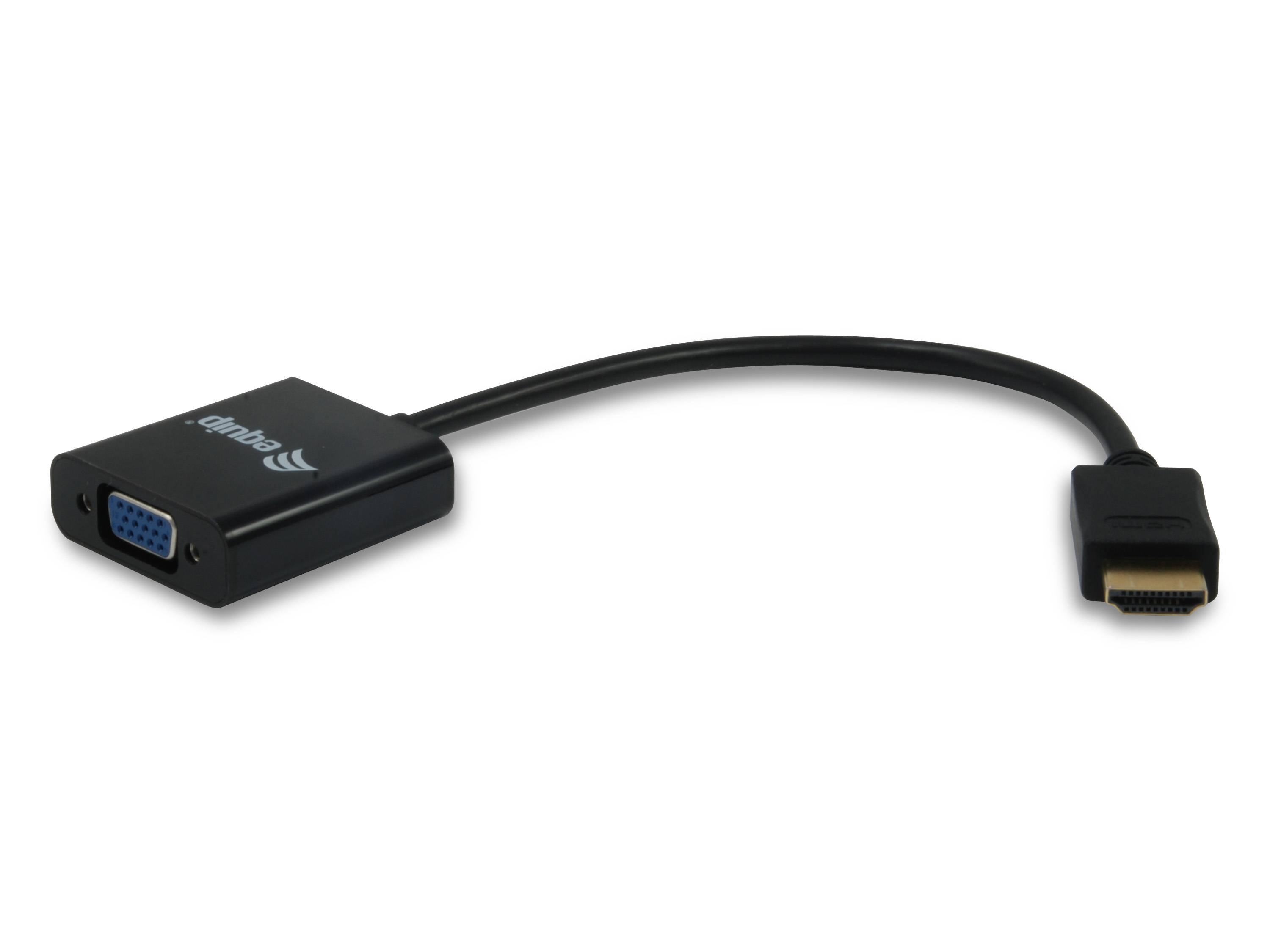 Equip 11903607 - HDMI - VGA - Männlich - Weiblich - Schwarz - 90 mm