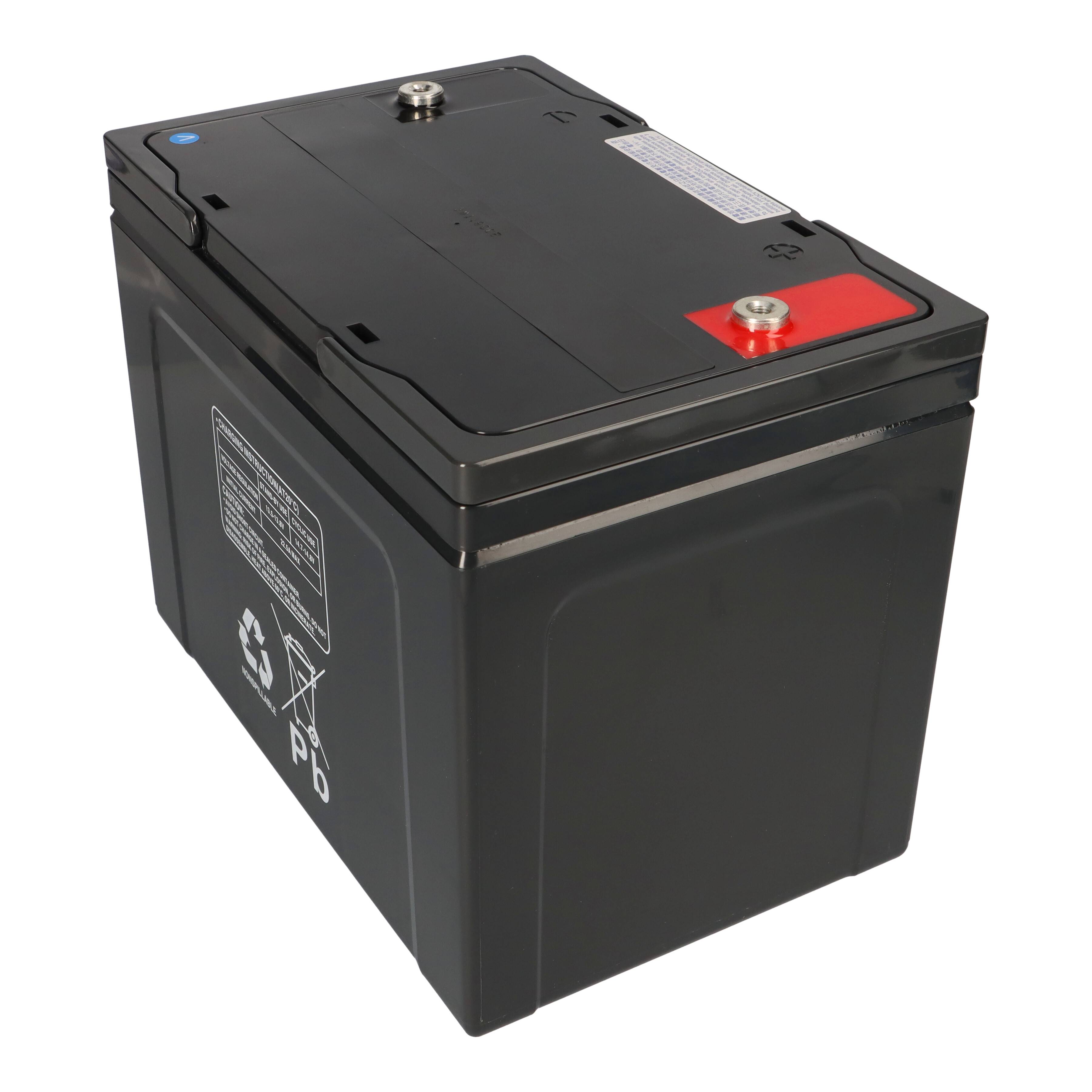 2x Multipower MP75-12C AGM Akku 24V 75Ah – passend für Kymco 3+4 McForest / Maxi220