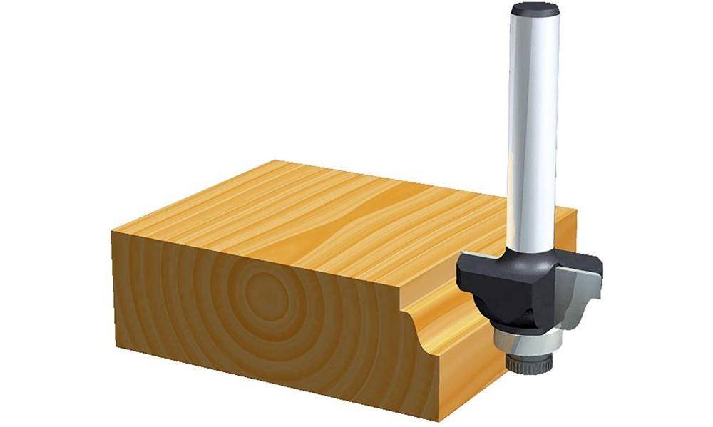 Makita Profilfräser mit Anlauflager Ø 28,6 mm, 4 mm Radius Ø 28,6 mm • 8 mm Schaft • 4 mm Radius