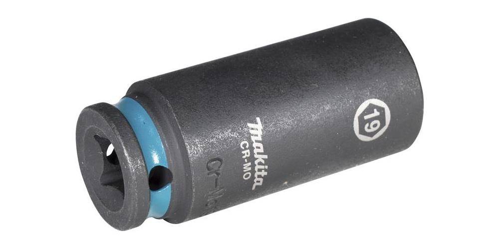 Makita E-16368 Steckschlüssel 3/8" SW19 Impact Black lang