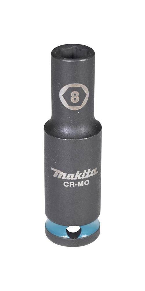 Makita E-16259 Steckschlüssel 3/8" SW8 Impact Black lang