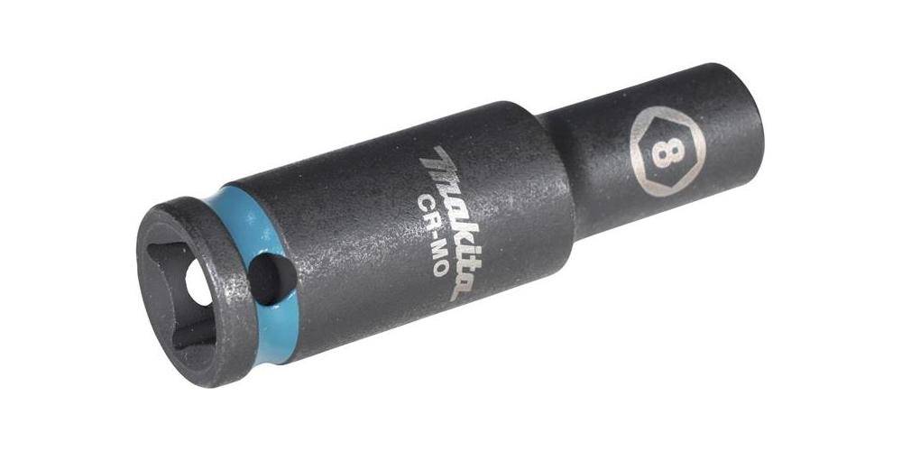 Makita E-16259 Steckschlüssel 3/8" SW8 Impact Black lang