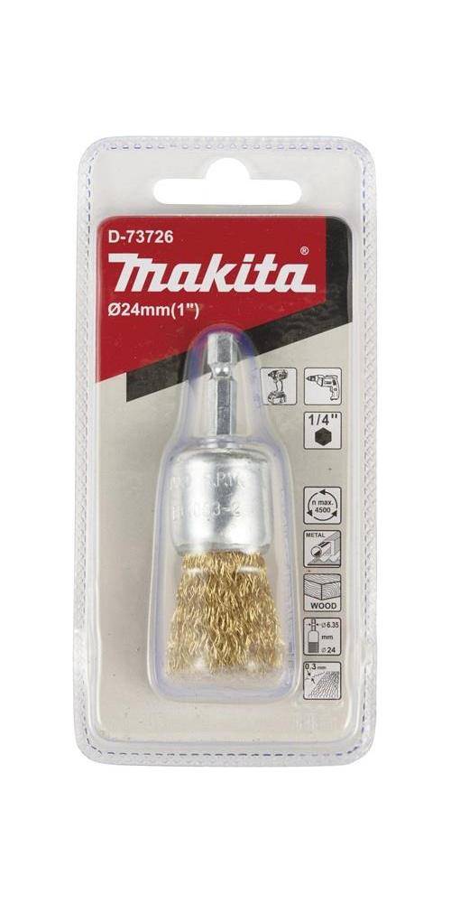 makita Kegelbürste D-73726 24mm Ms. 1/4Zoll