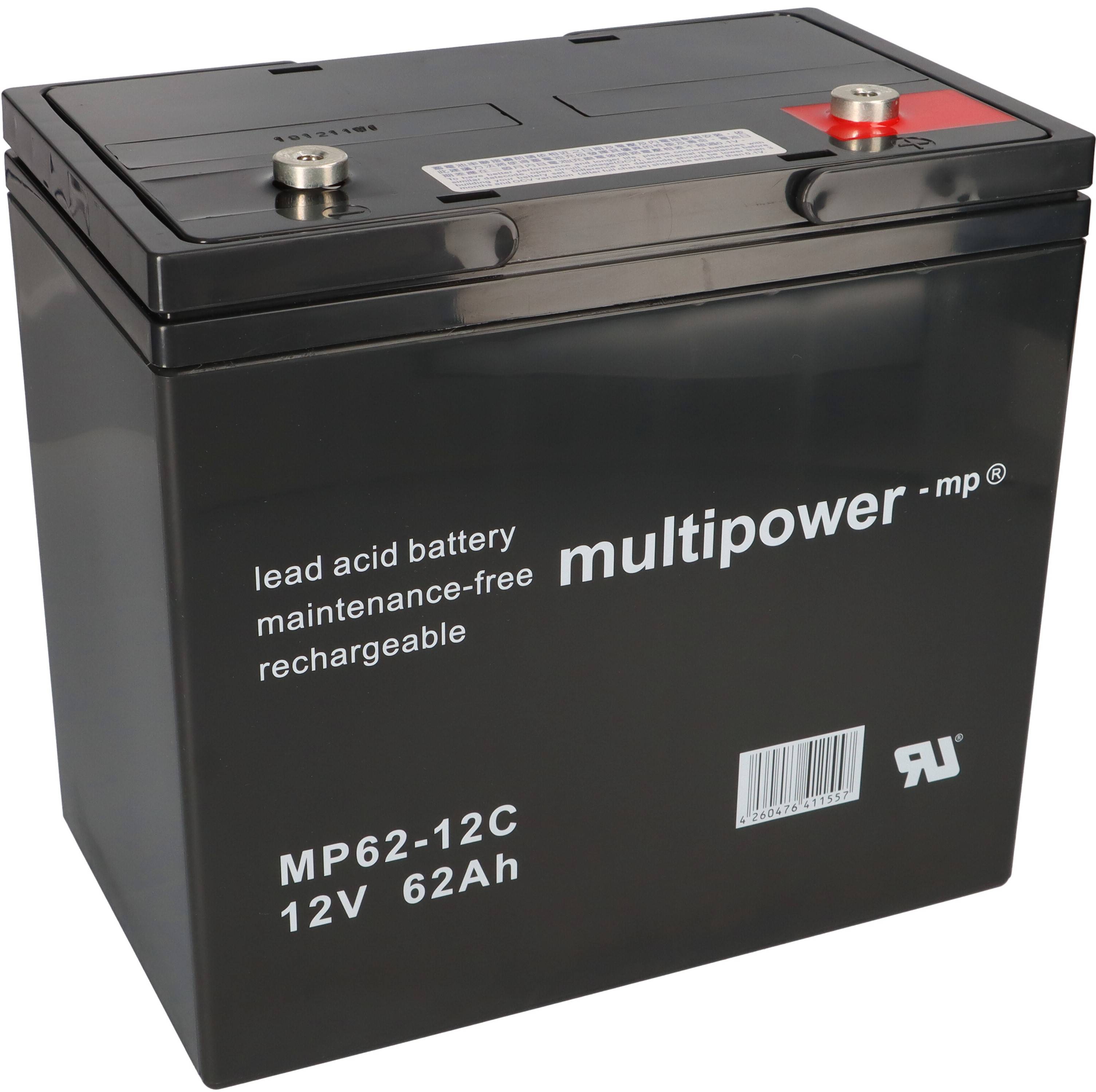 Akku kompatibel E-Mobil Win Med New Castle 12V 62Ah