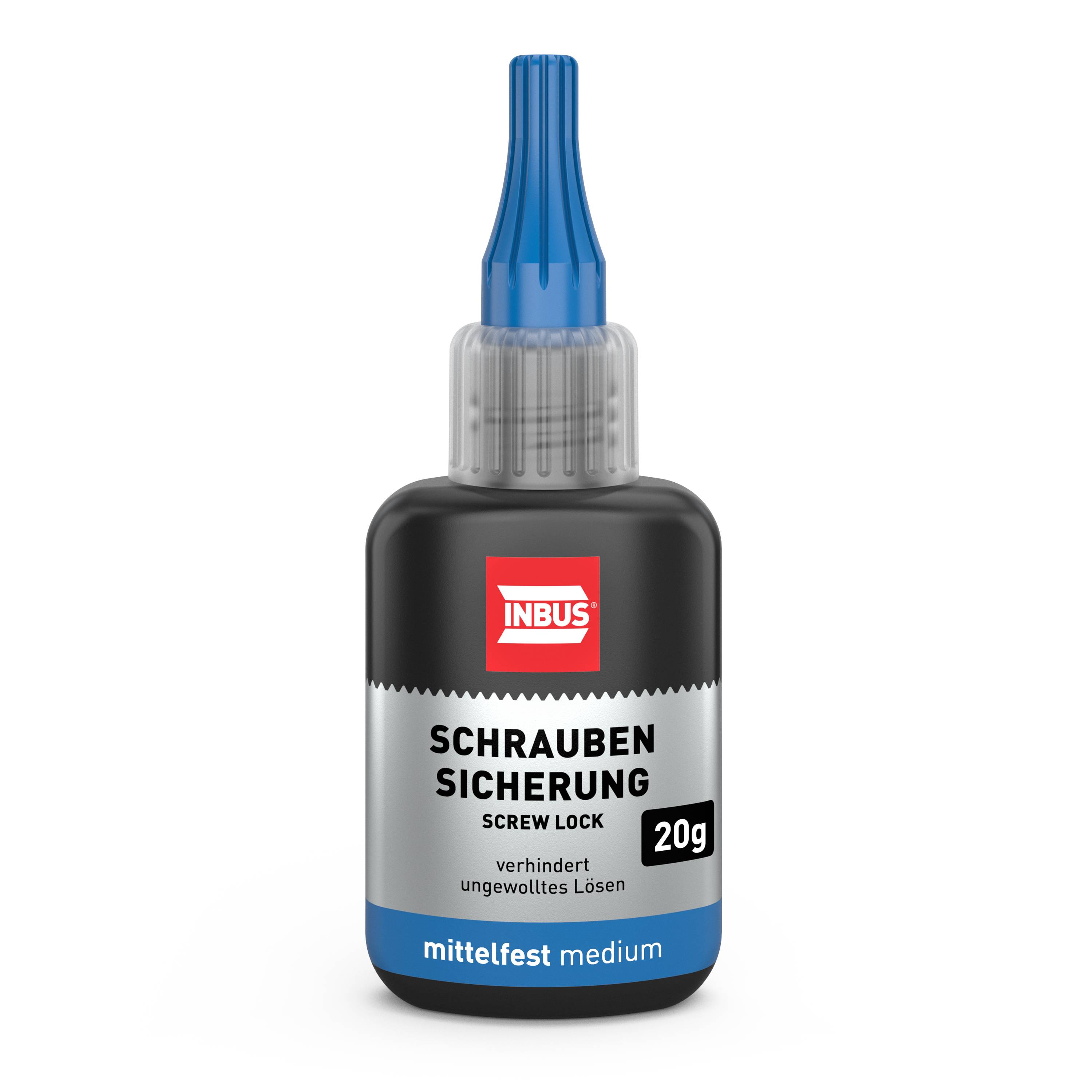 INBUS® Schraubensicherung Festigkeit: mittel 20g - mit OneDrop - Made in Germany