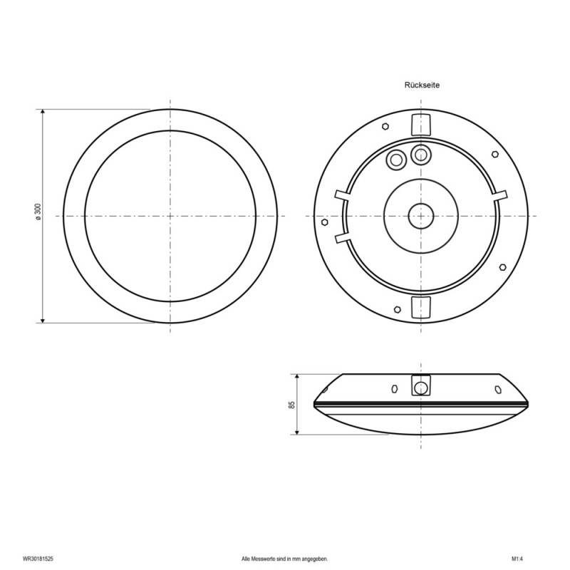 EVN - WR30181525 LED Anbauleuchte anthrazit IP66- 5W 1050-2000lm