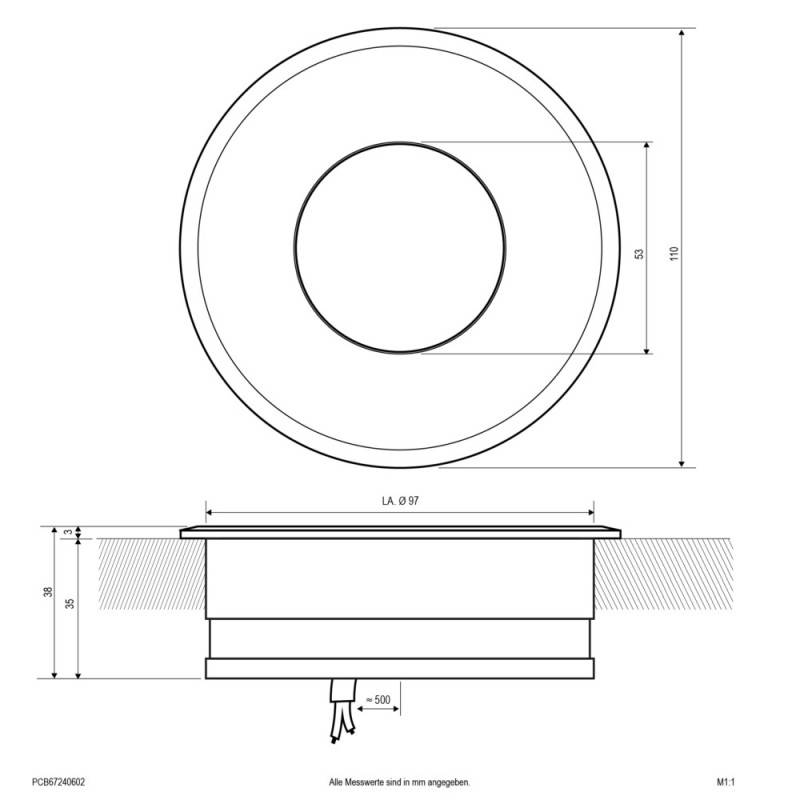 LED-Bodeneinbauleuchte IP67 PCB67240602