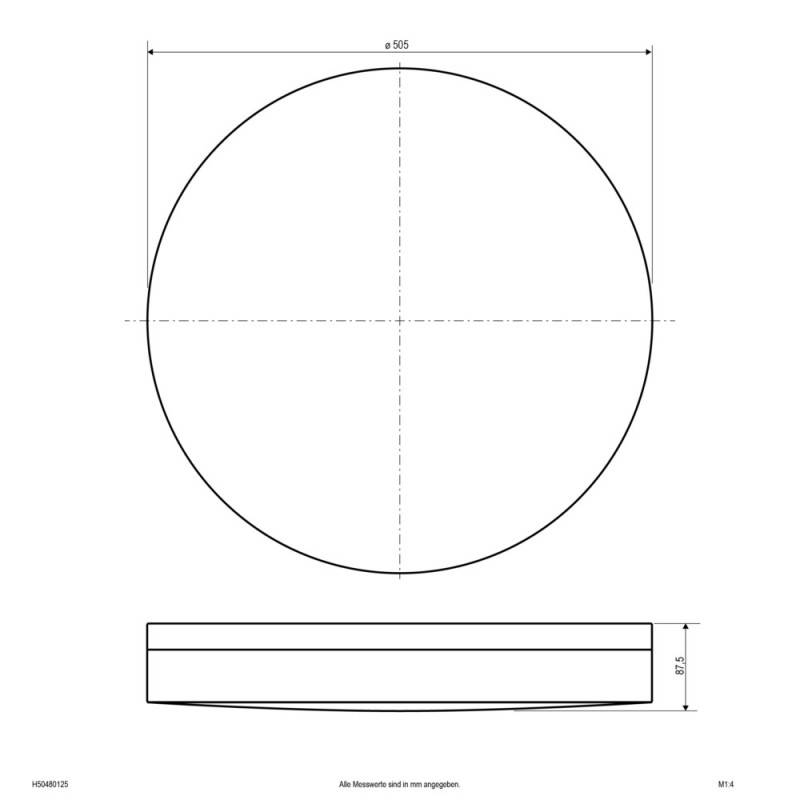 LED Anbauleuchte,ws IP54 - H5048012534/48W 3000K, 4000K, 5700K