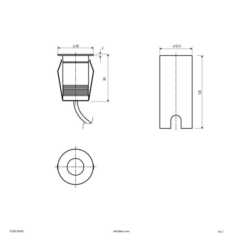 LED-Bodeneinbauleuchte IP67 PCS67100302