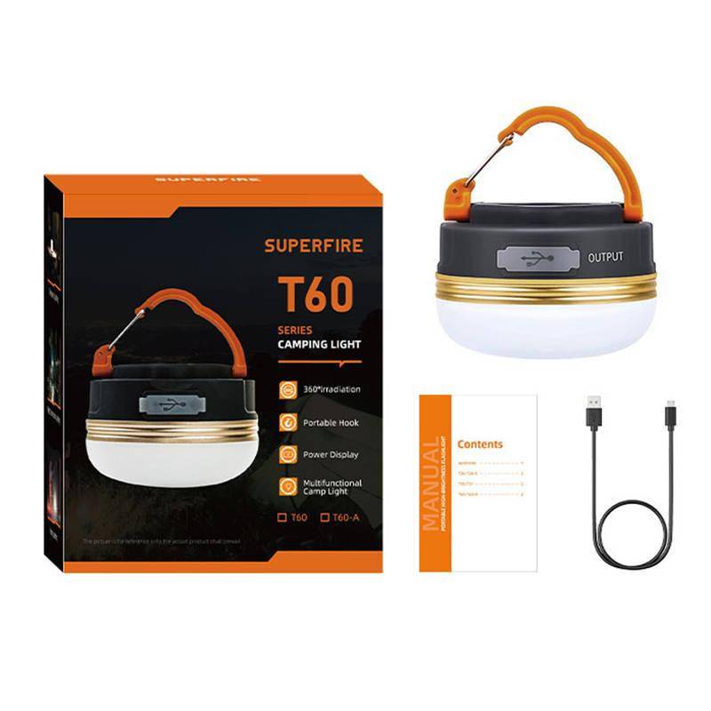 Superfire T60-A Camping-Lampe