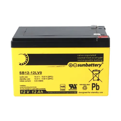 Ersatzakku kompatibel mit Aritech BS130N 12V 12 Ah Ersatzakku kompatibel mit Aritech BS130N 12V 12 Ah
