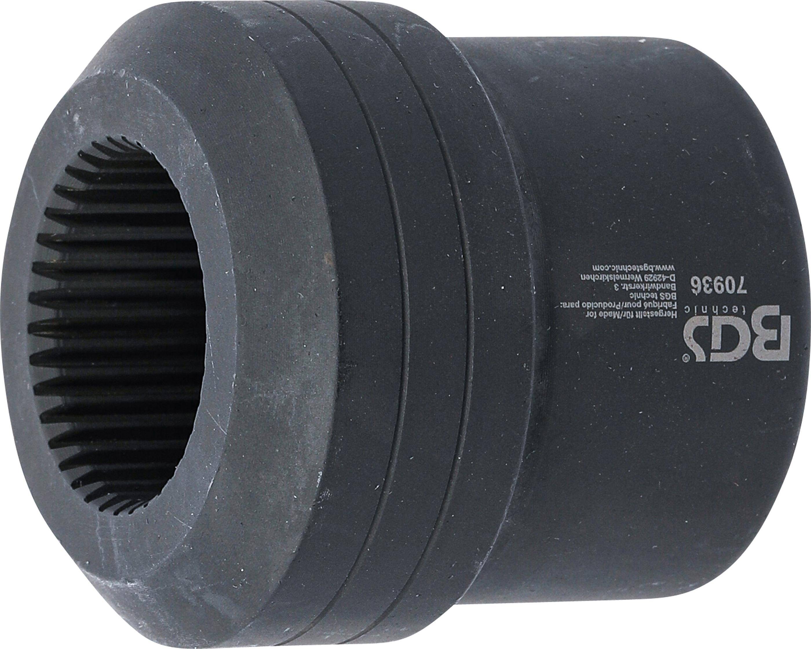 BGS 70936 Spezial-Steckschlüssel-Einsatz, Vielzahn , Antrieb Innenvierkant 12,5 mm (1/2"), für Hinter