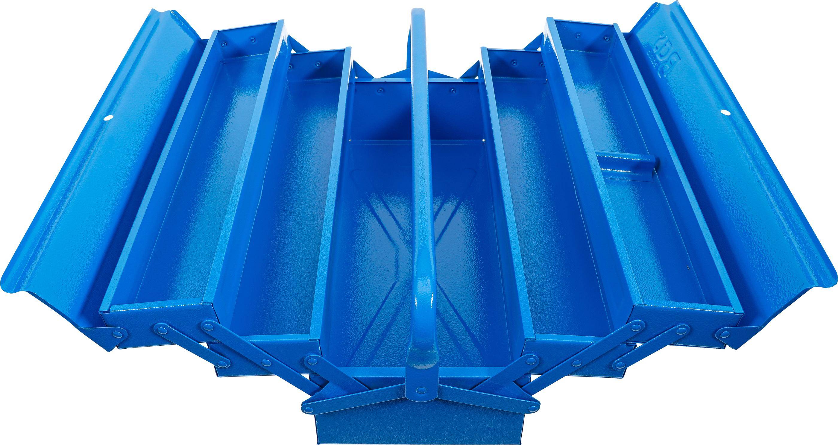 BGS 33002 Metall-Werkzeugkasten, leer, 530 x 200 x 200 mm, 5 Fächer