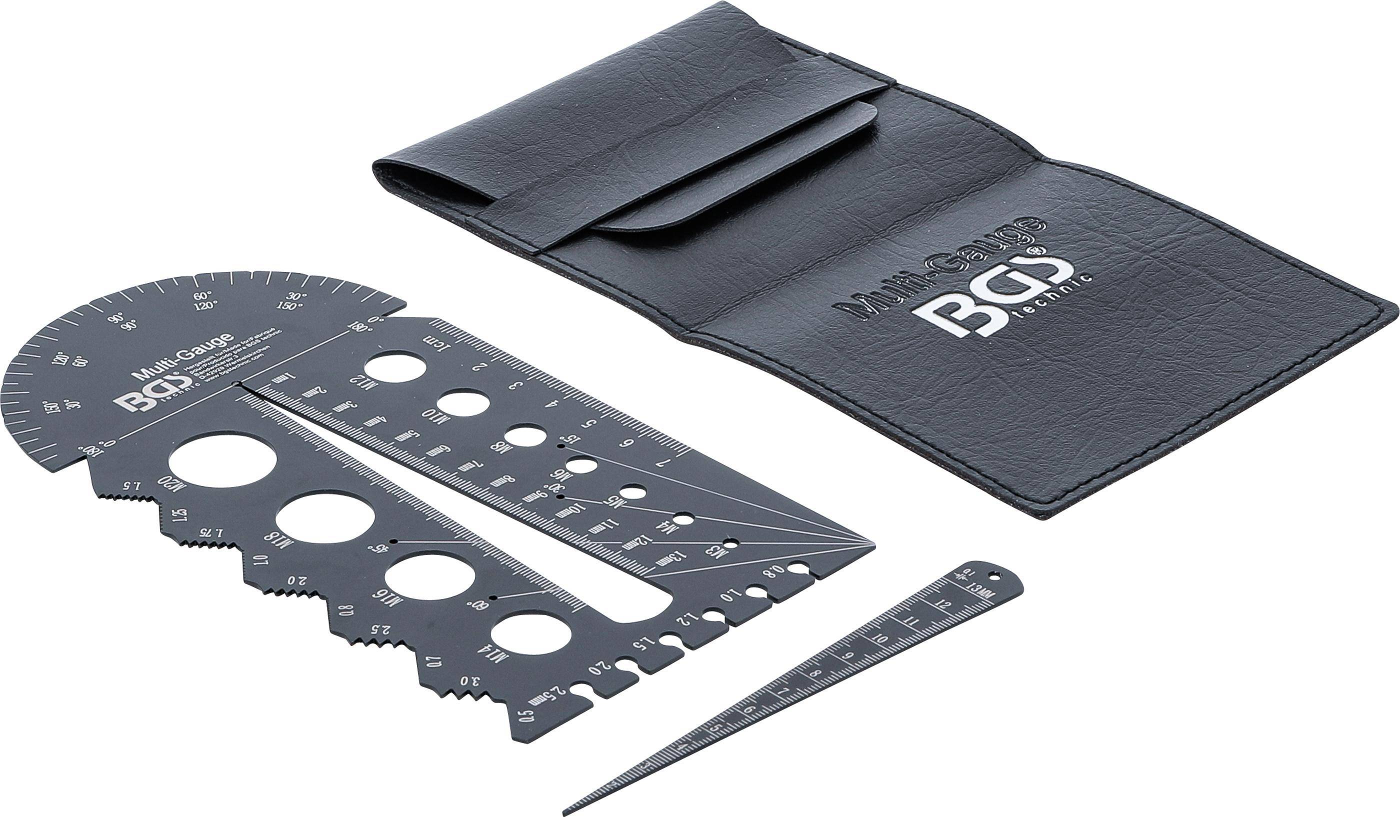 BGS technic Schrauben- und Gewindeschablone | metrisch | M3 - M20,