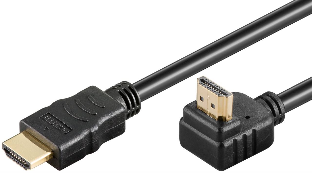 Goobay High-Speed-HDMI™-90°-Kabel mit Ethernet (61297)