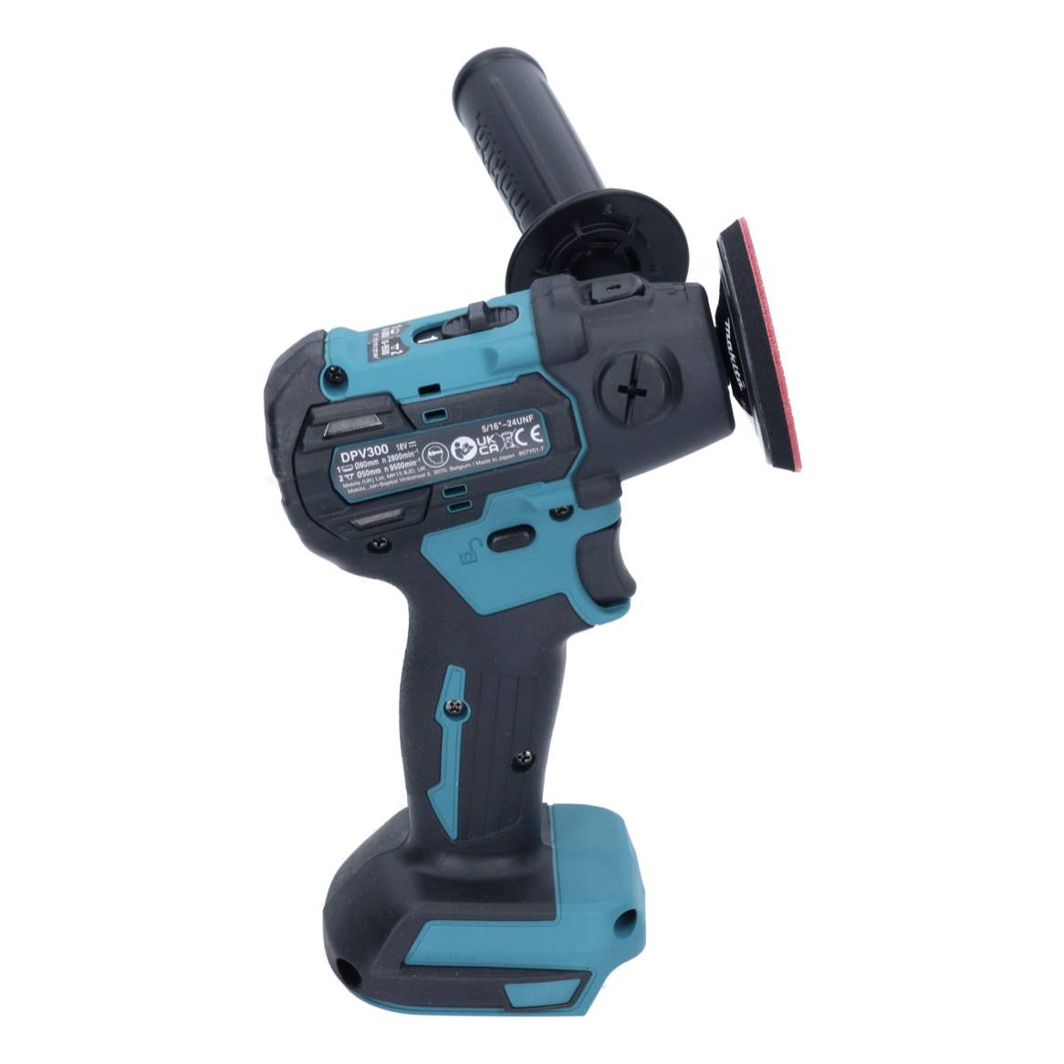 Makita DPV 300 Z Akku Schleifer Polierer 18 V 50 / 80 mm Brushless Solo - ohne Akku, ohne Ladegerät