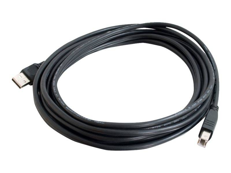 C2G 9.8ft USB A to USB B Cable - USB A to B Cable - USB 2.0 - Black - M/M - USB-Kabel - USB (M)