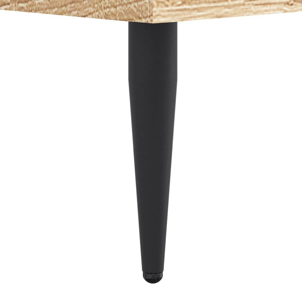 vidaXL Bettgestell ohne Matratze Sonoma-Eiche 120x200 cm Holzwerkstoff