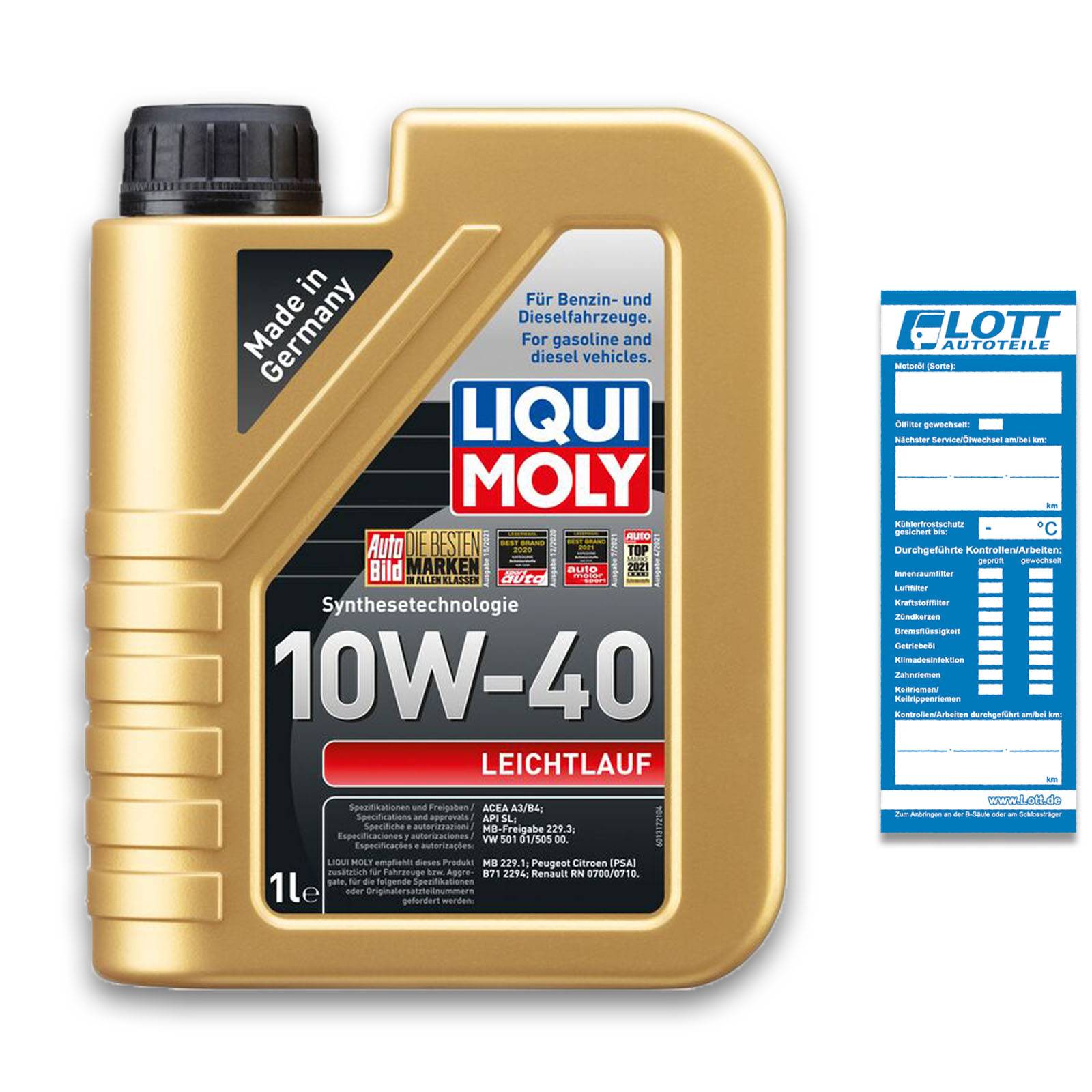 Liqui Moly 10W-40 1317 Leichtlaufmotoröl 1 l