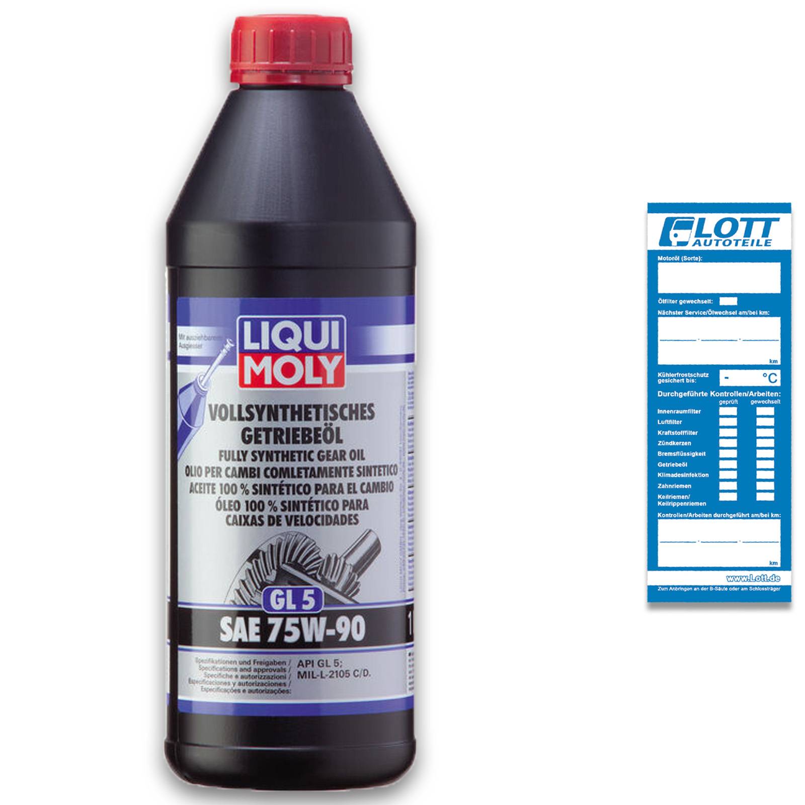Liqui Moly (GL5) SAE 75W-90 1414 Getriebeöl 1 l