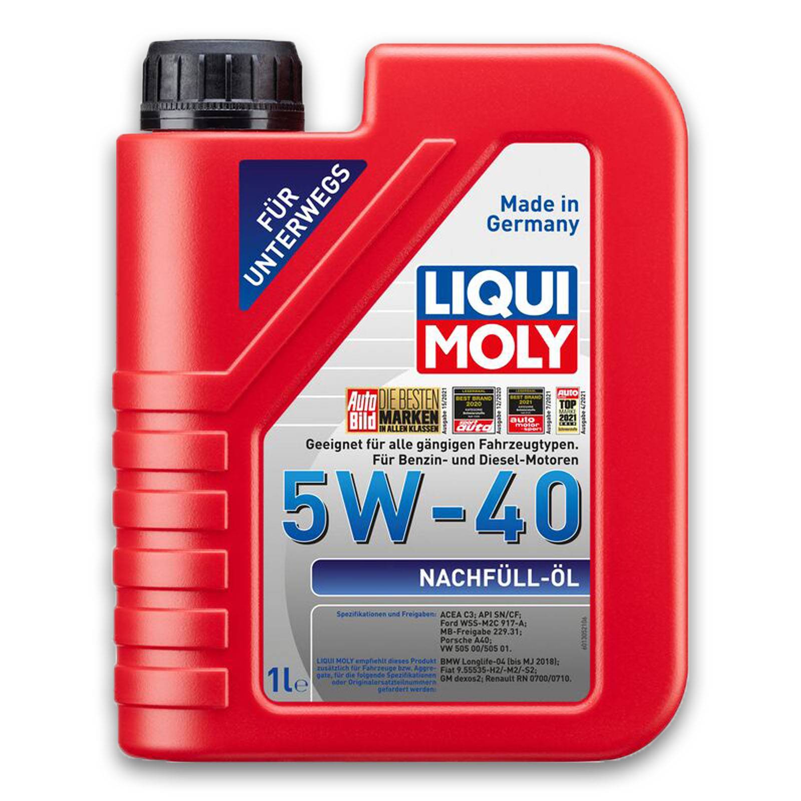 Liqui Moly 5W-40 Nachfüll-Öl 1305 1 l