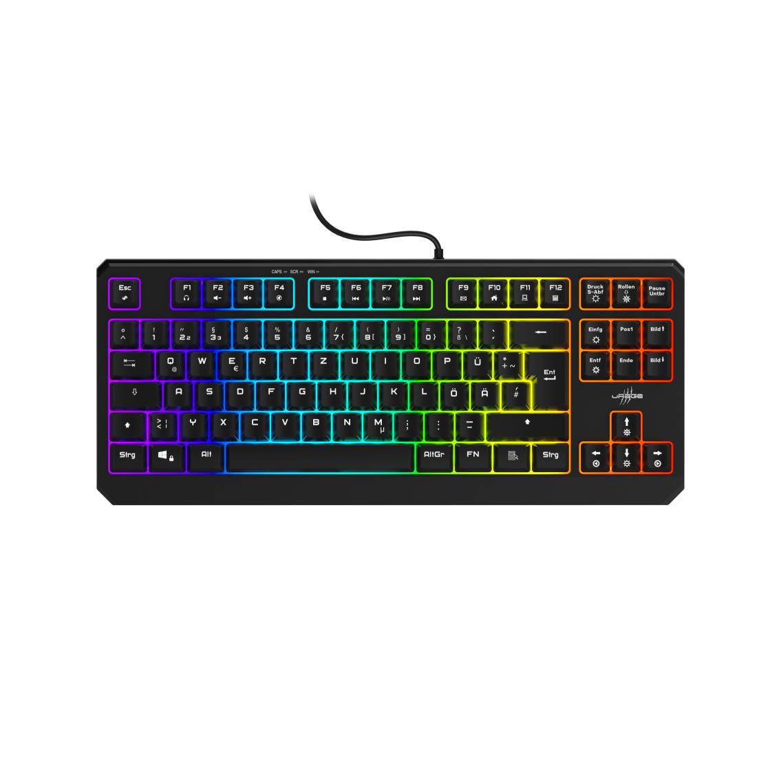 uRage Exodus 220 TKL - Kabelgebunden - USB - Mechanischer Switch - QWERTZ - RGB-LED - Schwarz