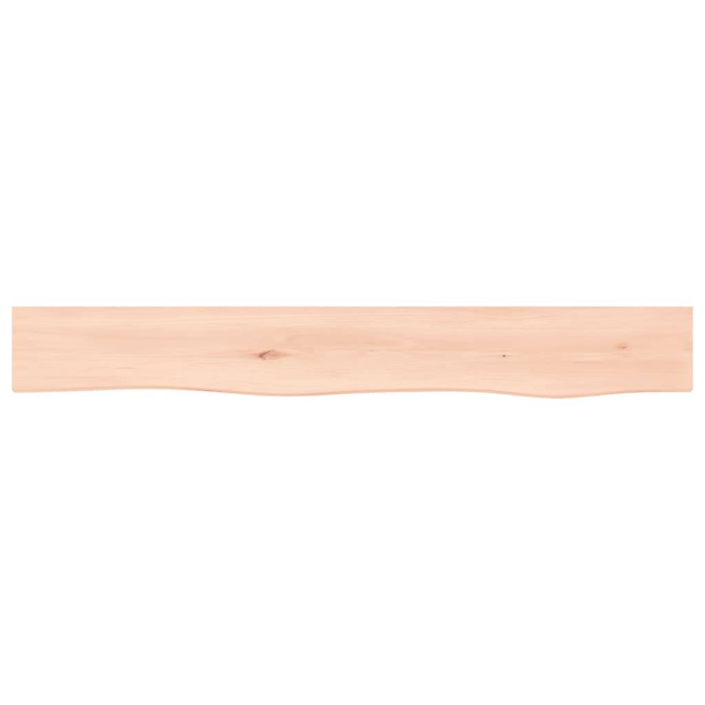vidaXL Wandregal 80x10x6 cm Massivholz Eiche Unbehandelt