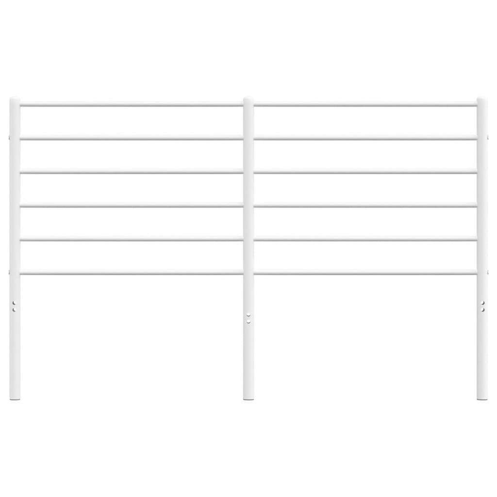 vidaXL Kopfteil Metall Weiß 160 cm