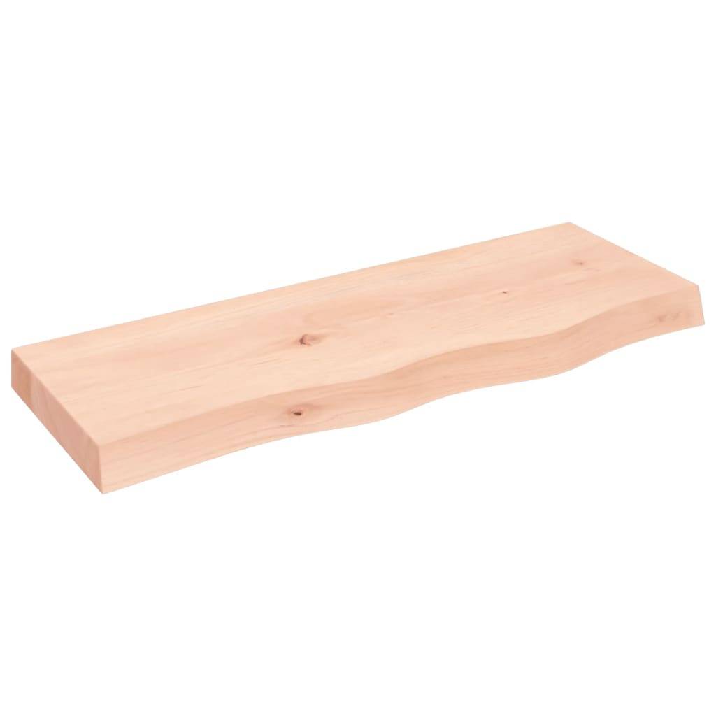vidaXL Wandregal 80x30x(2-6) cm Massivholz Eiche Unbehandelt