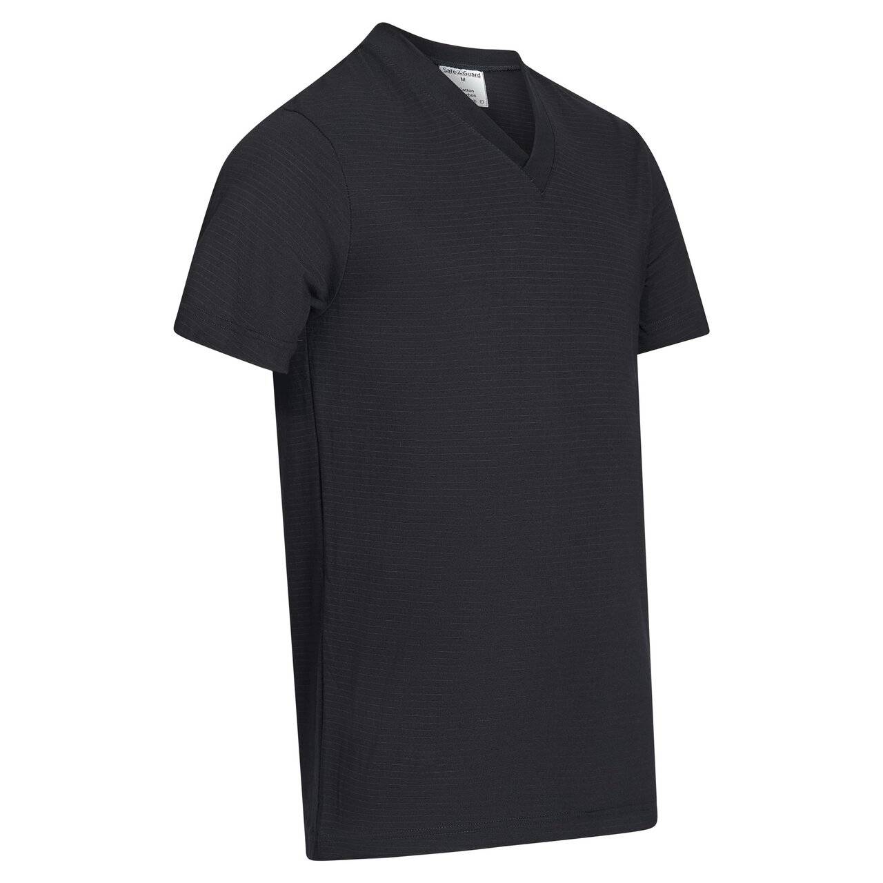 ESD-T-Shirt, V-Ausschnitt, 150g/m², schwarz, L