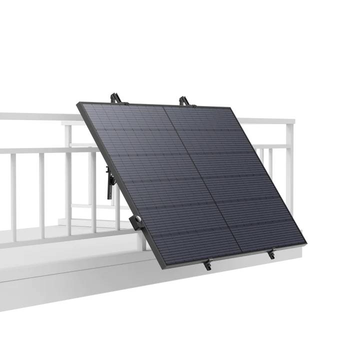 Ecoflow 1-Axis Solar Tracker, Solar-Tracker, Galvanisiertes Stahl, Freistehend, Schwarz, IP68, Akku