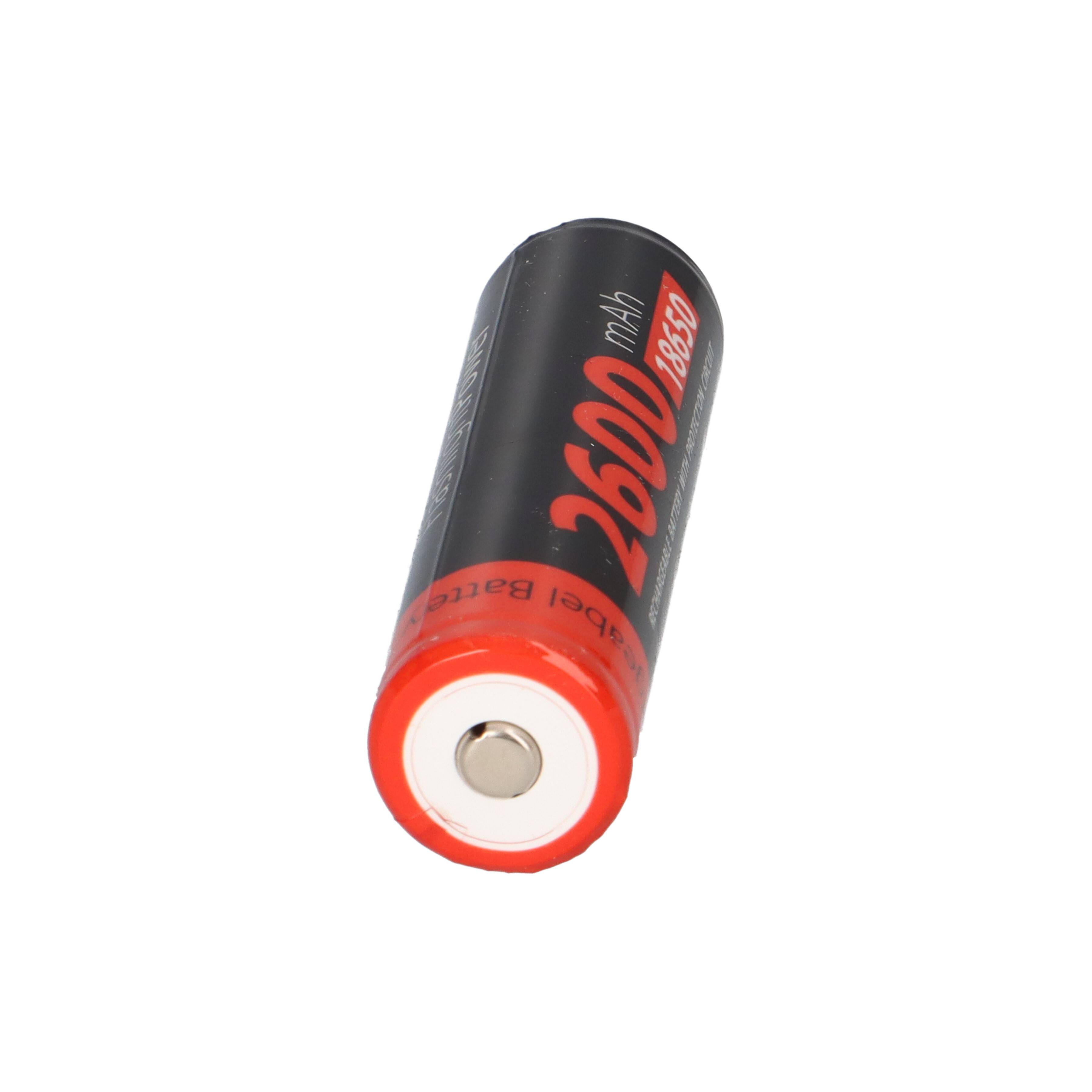 XCELL LiIon-Akku 18650H-2600, 3,7 V-, 2600 mAh, Zelle 4/3 FA