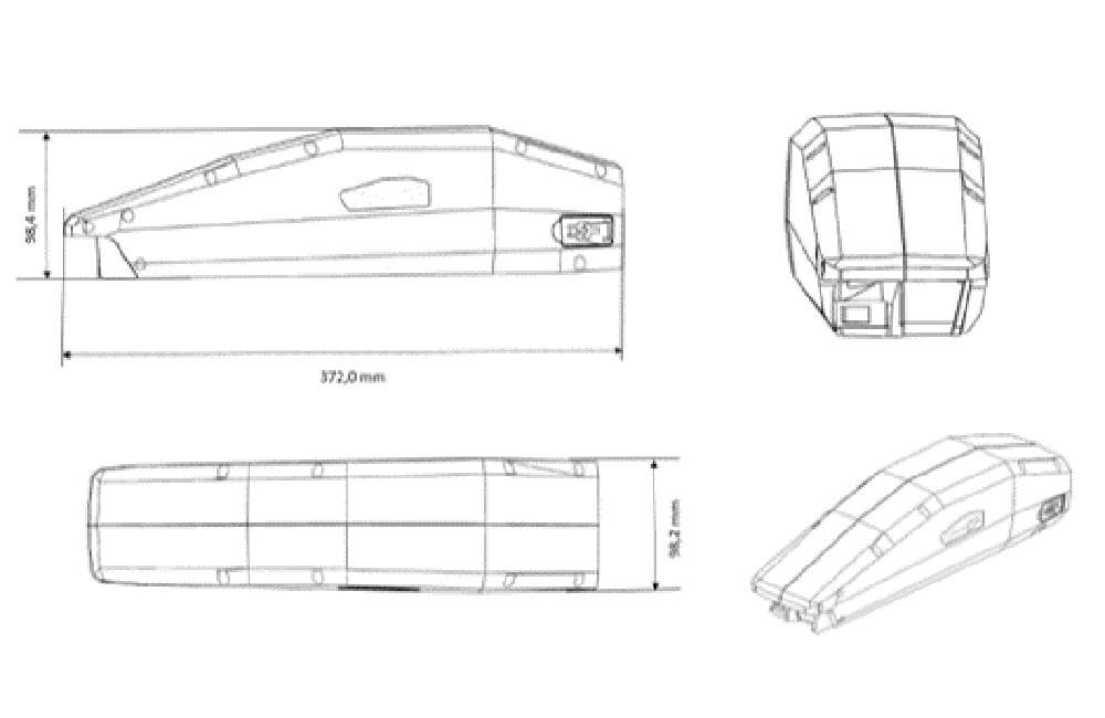 E-Bike Akku kompatibel Yamaha X94-8212A-20 mit 745Wh