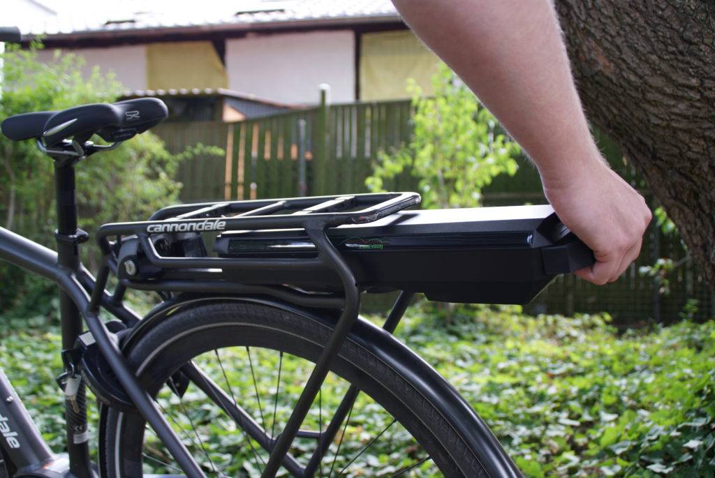 Nachbauakku 36V - 20Ah 720Wh e-Bike Power Pack für Bosch Active und Bosch Performance Gepäckträger