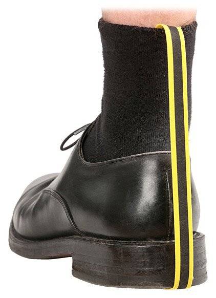 ESD-Einwegfersenband für flache Schuhe, selbstklebend, 60 cm, 100 Stück