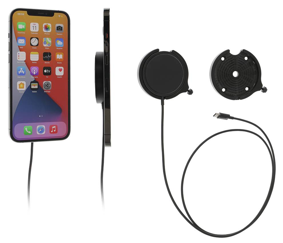 Brodit Halter mit MagSafe o. Kugelgelenk - Schwarz