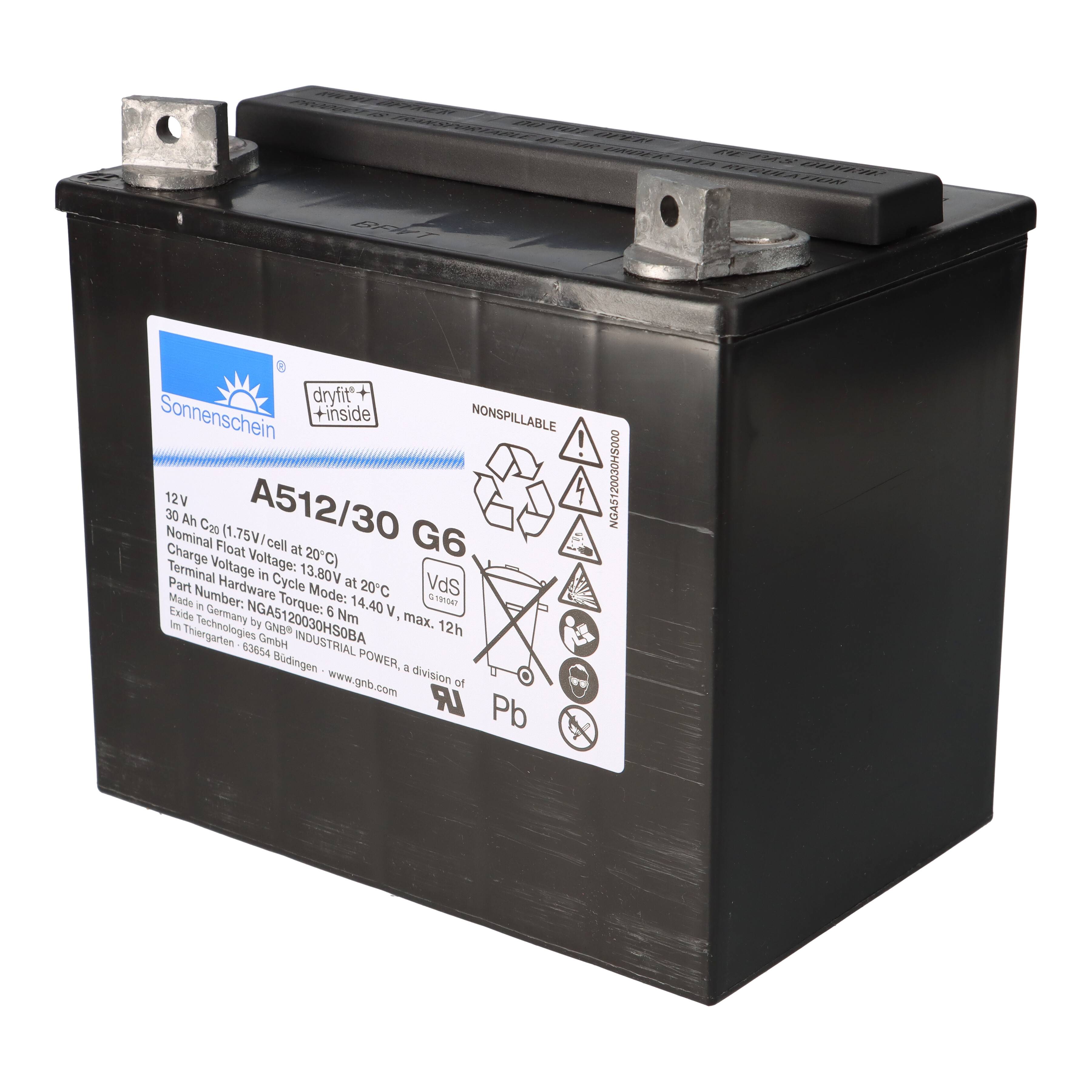 Exide Sonnenschein A512/30G6 12V 30Ah dryfit Gel Standby-Akku