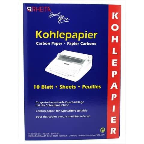 Kohlepapier - A4 10 Blatt schwarz.