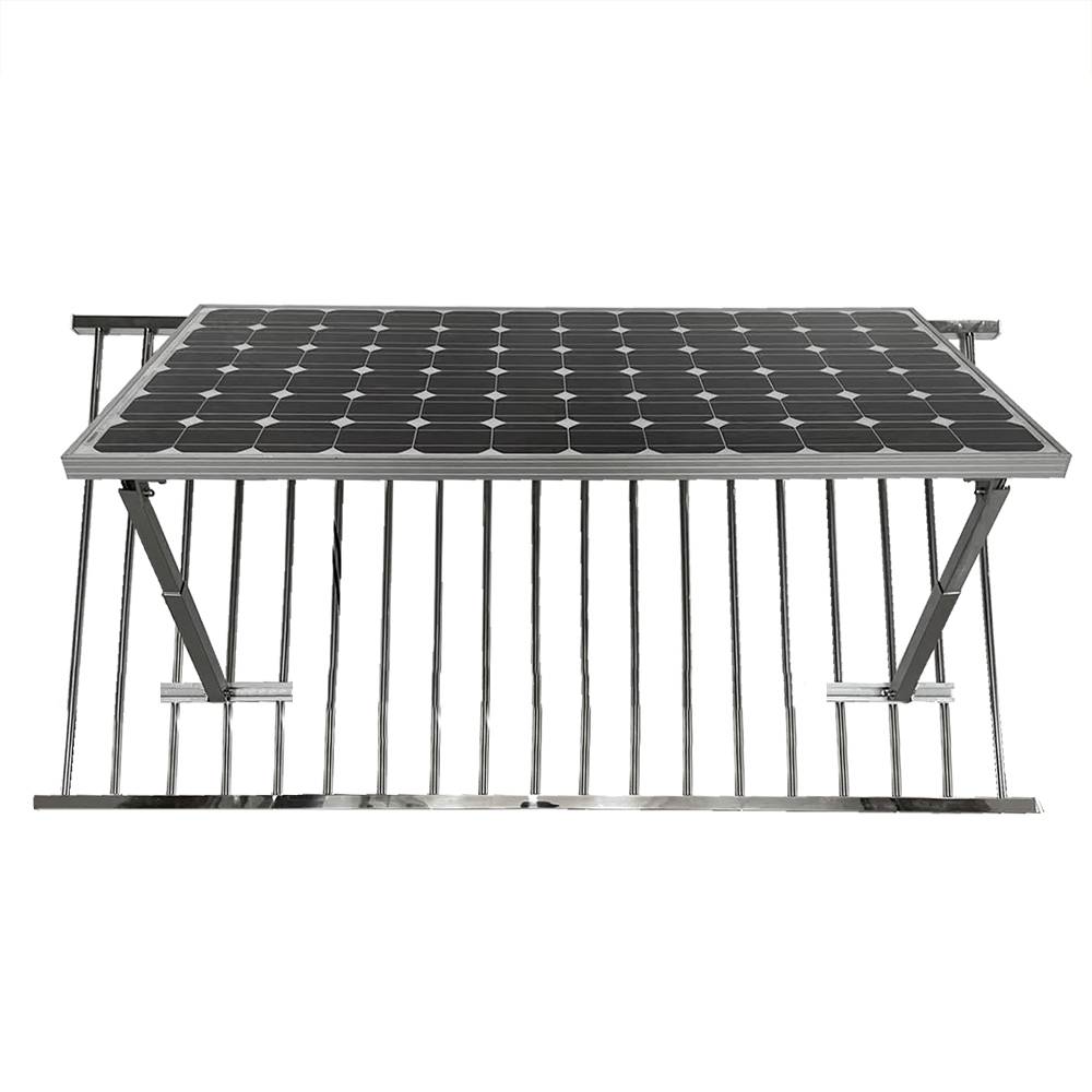 Solarmodul Halter für Balkongeländer Rahmenhöhe 30-35mm Neigungsverstellbar