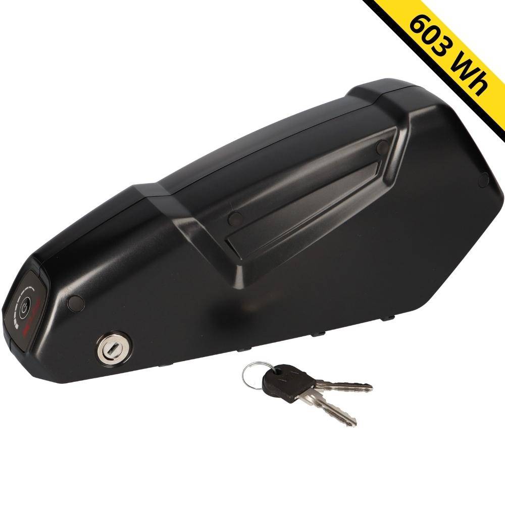 Alber Xion - 36V 16,75Ah (603Wh) Unterrohr E-Bike Akku Kalkhoff Raleigh